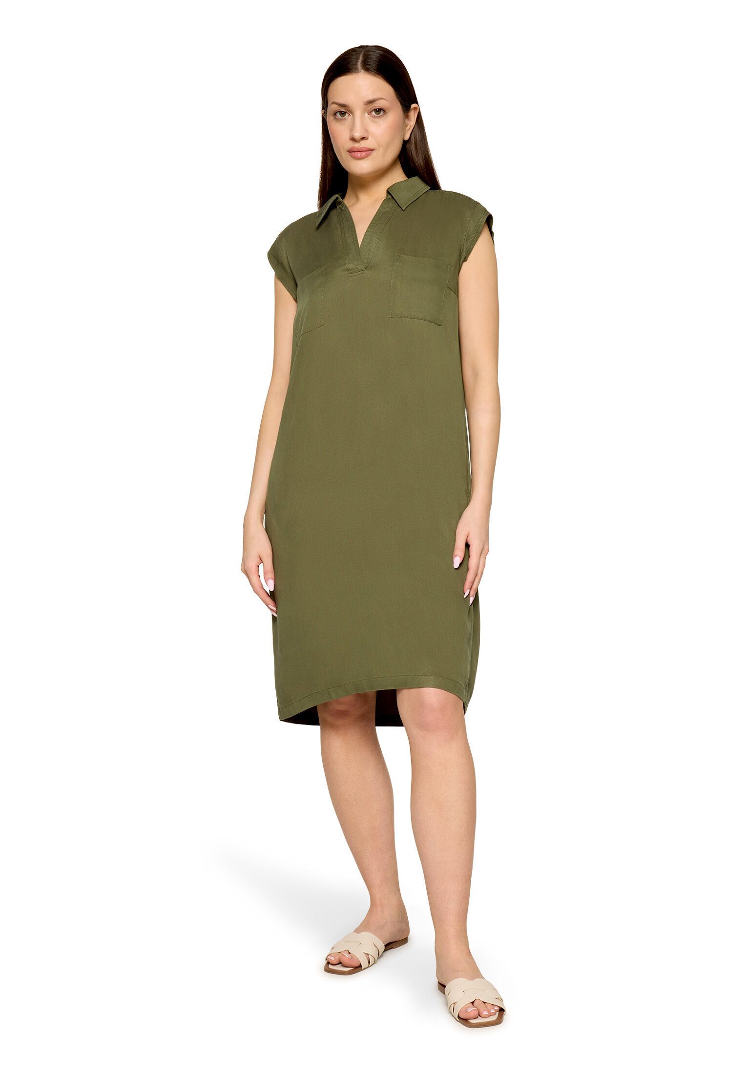 Cartoon Druckkleid Damen mit Kragen