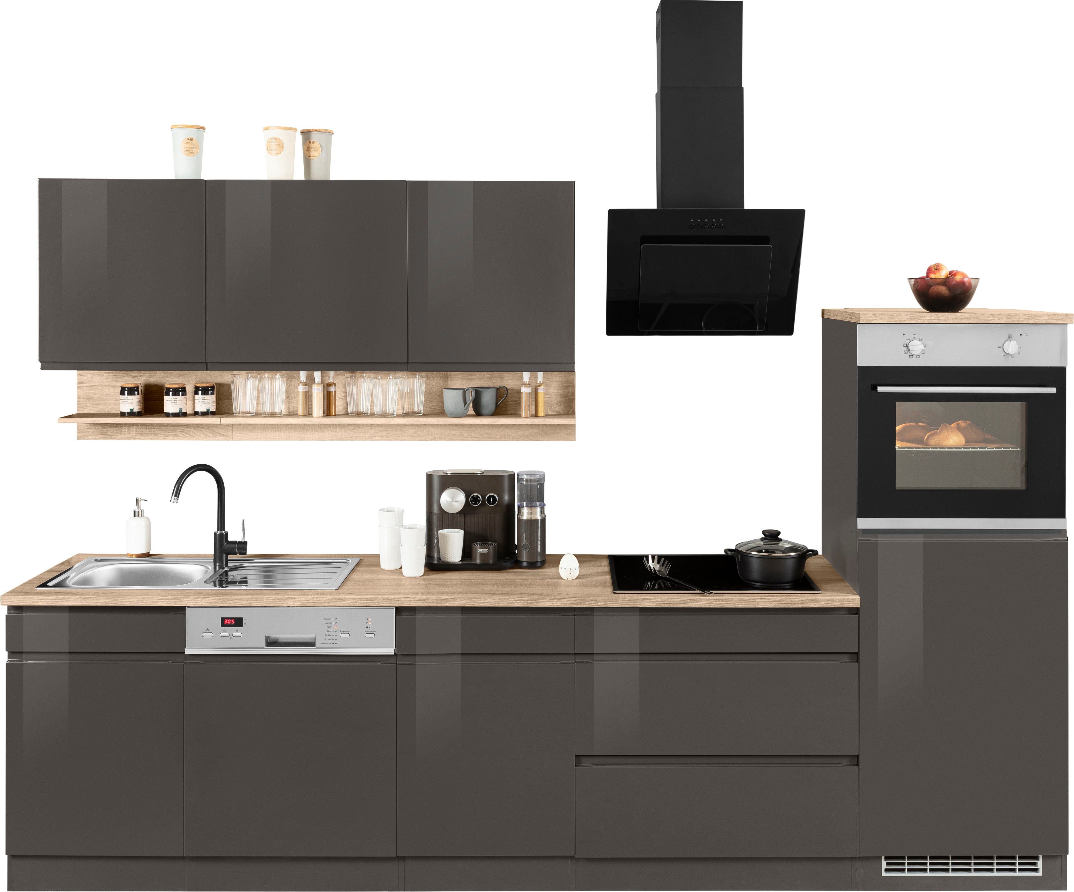KOCHSTATION Küchenzeile KS-Virginia, Breite 300 cm, günstig online kaufen
