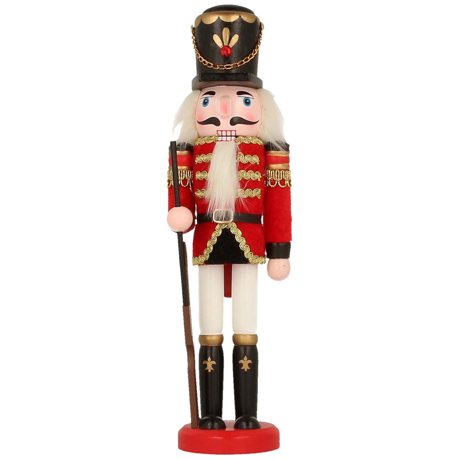 Mel-O-Design Nussknacker Wunderschöne Deko Nussknacker Figur Weihnachtsdeko, (H: ca. 31 cm), Weihnachtsfigur aus Holz