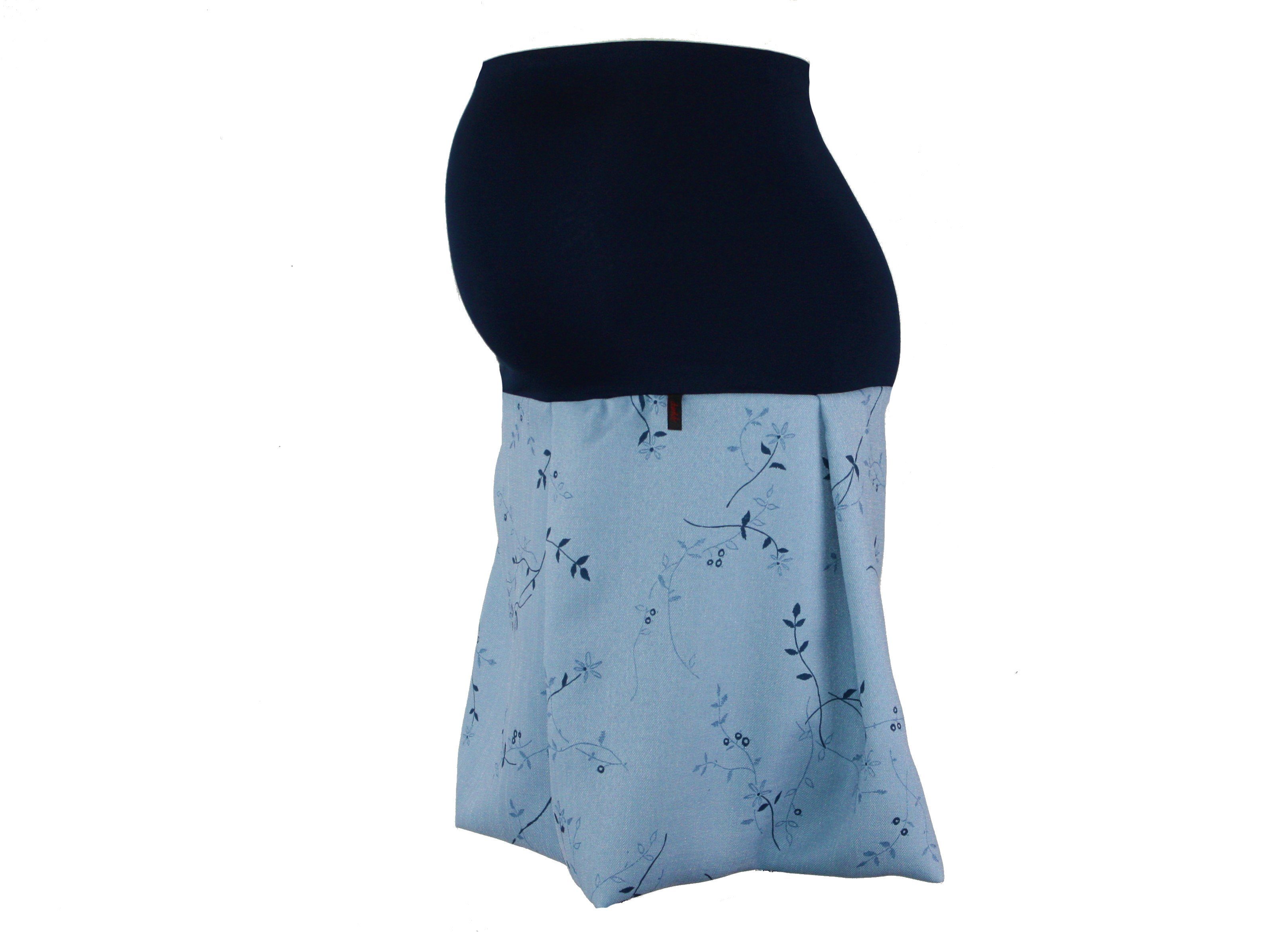 dunkle design Umstandsrock Hellblau Blumen Blau günstig online kaufen