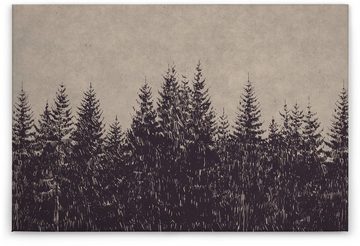 A.S. Création Leinwandbild black forest, Wald (1 St), Wald Bild Keilrahmen
