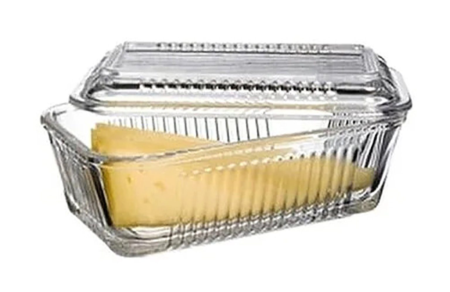 Özberk Butterdose Tereyaglik, Glas, (Packung, 1-tlg., Butterdose 1 Hartglas teilig), aus Tereyaglik
