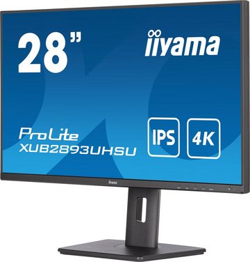 Iiyama XUB2893UHSU-B5 LED-Monitor (70,9 cm/28 ", 3840 x 2160 px, 4K Ultra HD, 3 ms Reaktionszeit, 60 Hz, IPS-LED)