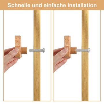 Welikera Möbelgriff Holzgriffe, 8er-Pack Schranktüren Schubladen Schraubmontage (8-St)