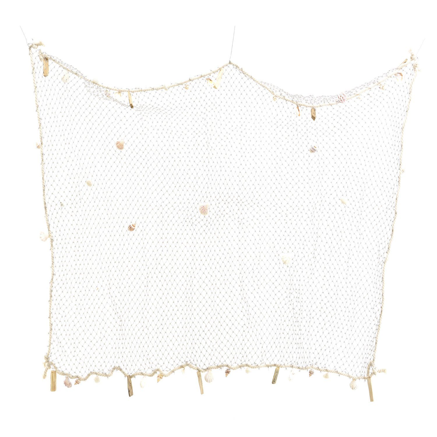 MARELIDA Dekoobjekt Deko Fischernetz mit Muscheln günstig online kaufen