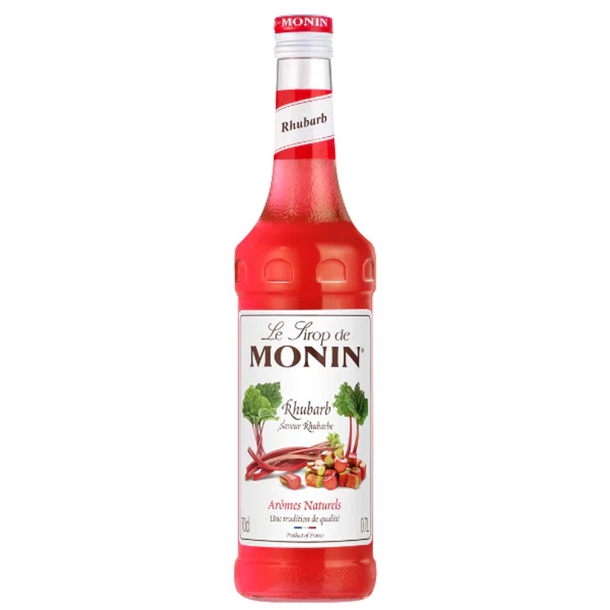 MONIN Getränke-Sirup, Monin Rhabarber Sirup fuer Cocktails und Limonaden fruchtig 700 ml