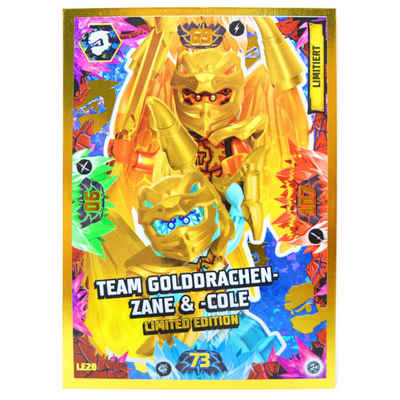 Blue Ocean Sammelkarte Lego Ninjago Karten Trading Cards Serie 8 - CRYSTALIZED (2023) - Gold, Ninjago 8 Crystalized - LE20 Gold Karte