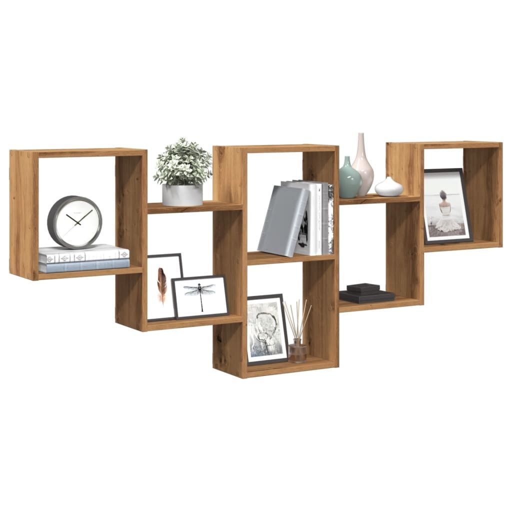 vidaXL Regal Wandregal Artisan-Eiche 159x18x66 cm günstig online kaufen
