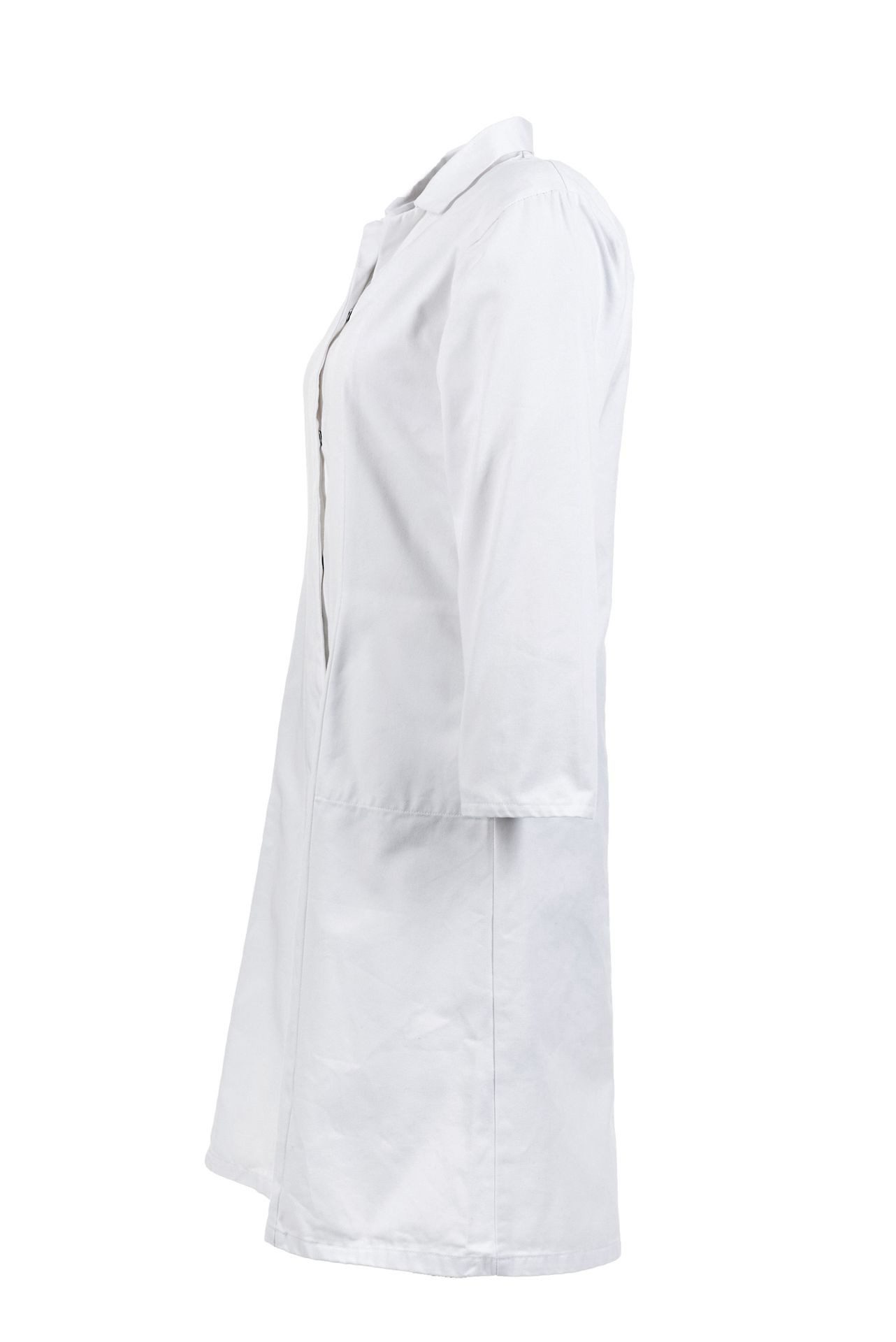 Planam Arbeitsjacke PLANAM Damen Berufsmantel FOOD verdeckte-Druckknopfleiste Weiß