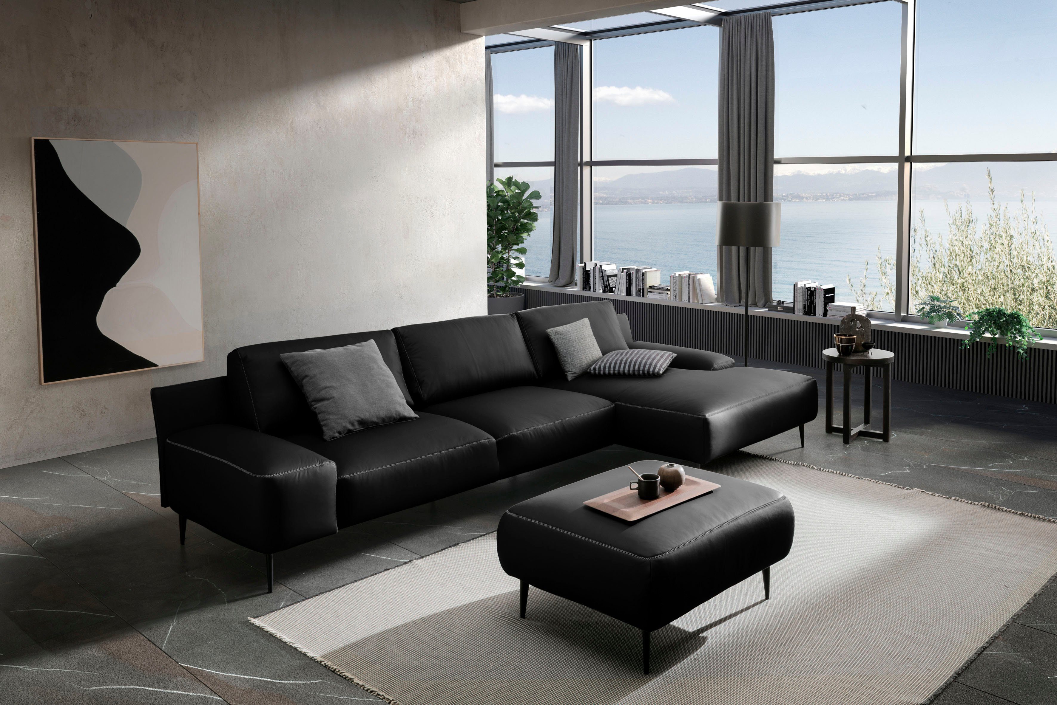 designwerk Ecksofa Forma L-Form, zeitloses Designsofa mit aktuellem Fuß, in hochwertiger Verarbeitung & tollem Sitzkomfort