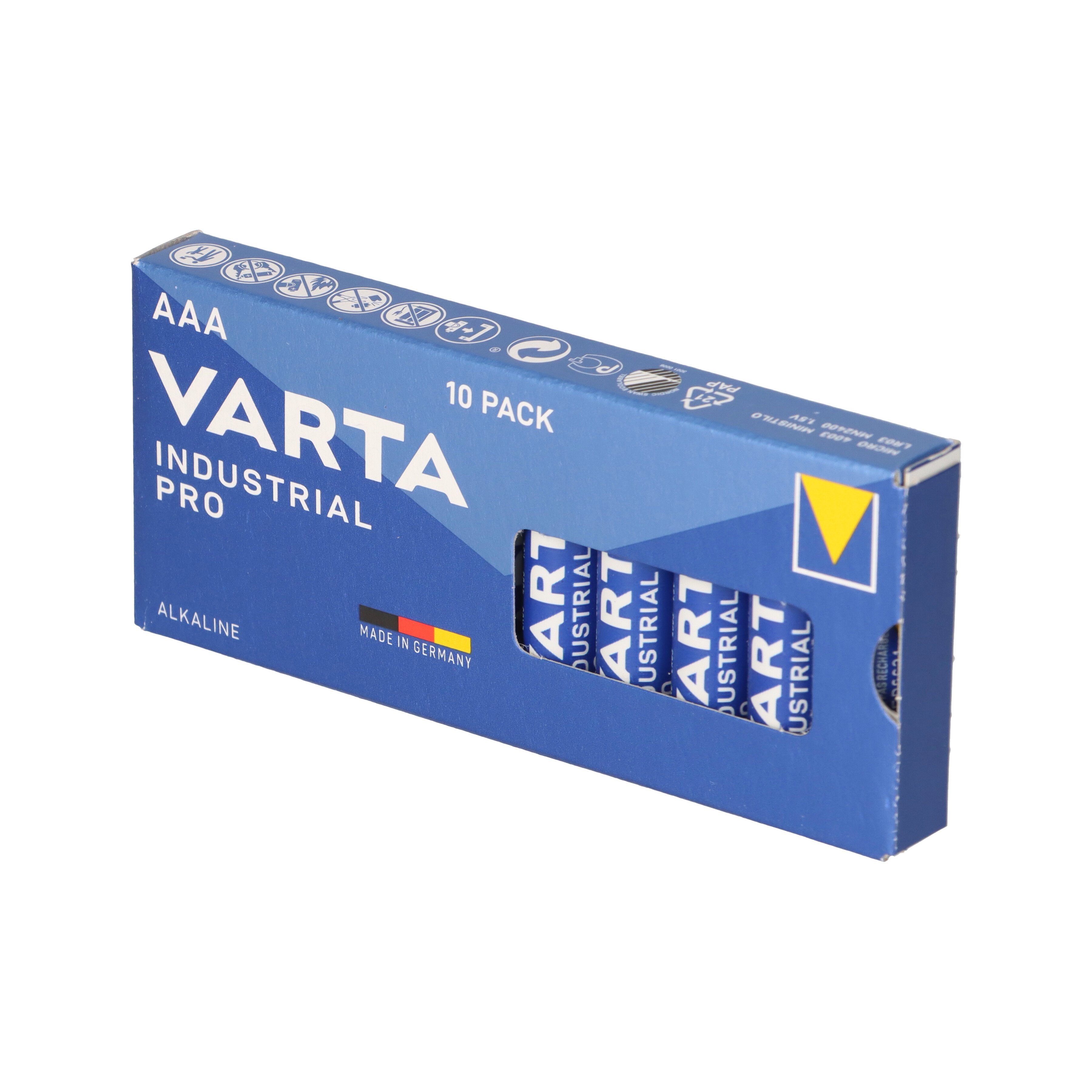 VARTA Varta 4003 Industrial Micro Batterie AAA 10 Stück Batterie
