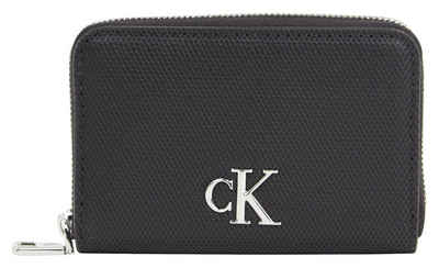 Calvin Klein Jeans Geldbörse MINIMAL MONOGRAM M ZIP AROUND T (1-tlg), Geldbörse Portemonnaie Damenbörse Recycelte Materialien