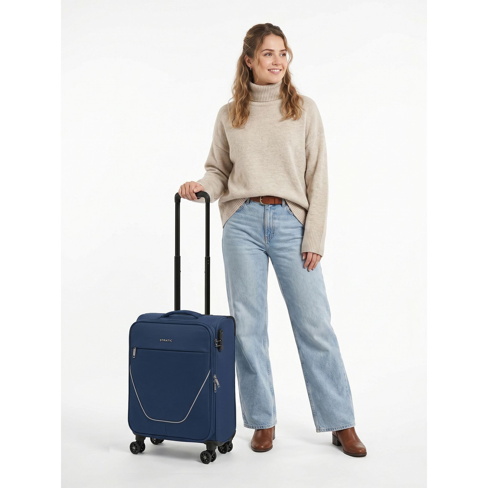 Stratic Handgepäck-Trolley taska, 4 Rollen, Polyester