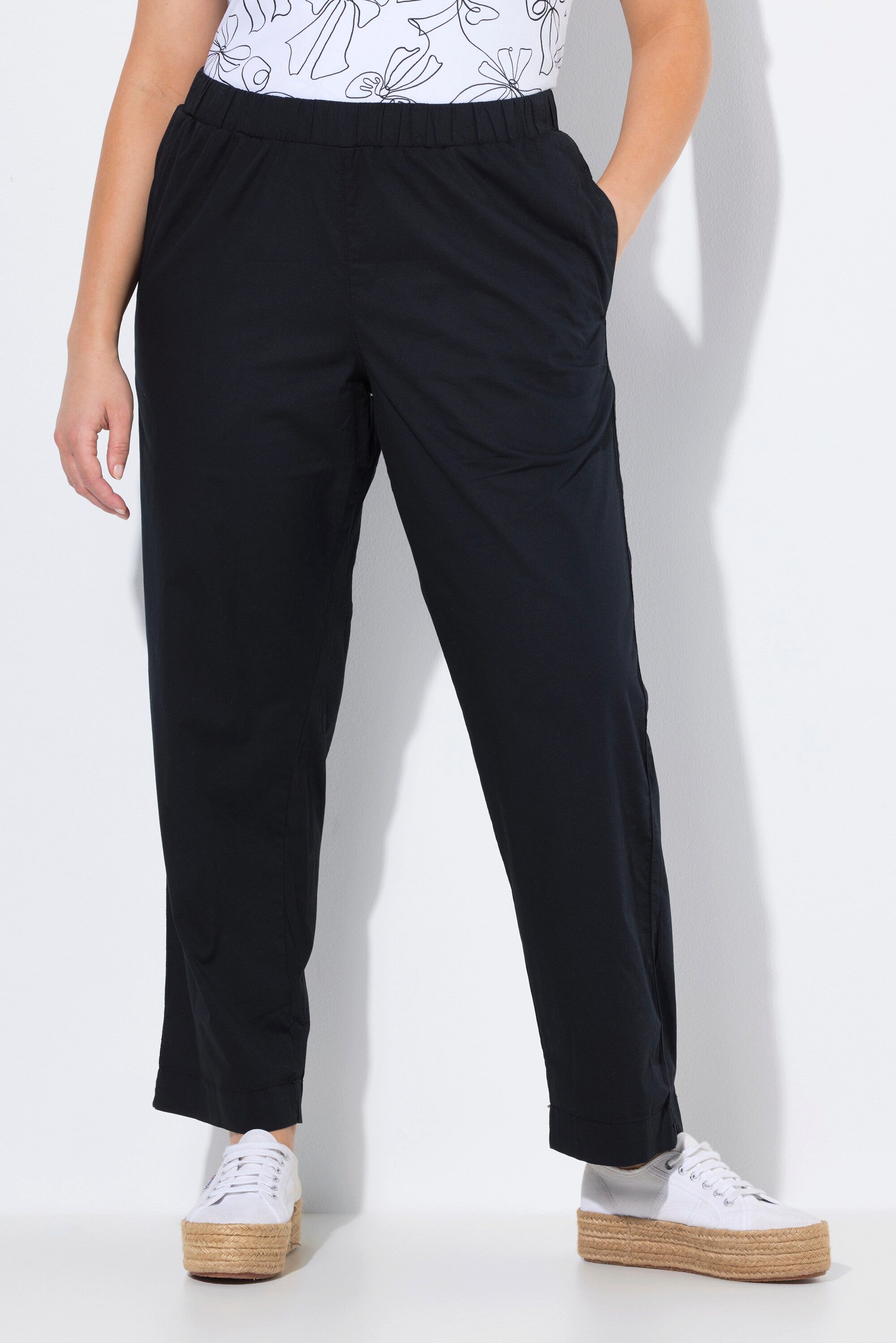 Ulla Popken Chinohose 7/8-Chinohose Ruby Elastikbund günstig online kaufen