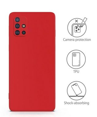 MyGadget Handyhülle Silikon Hülle für Samsung Galaxy A71 4G, robuste Schutzhülle TPU Case Slim Silikonhülle Back Cover Kratzfest