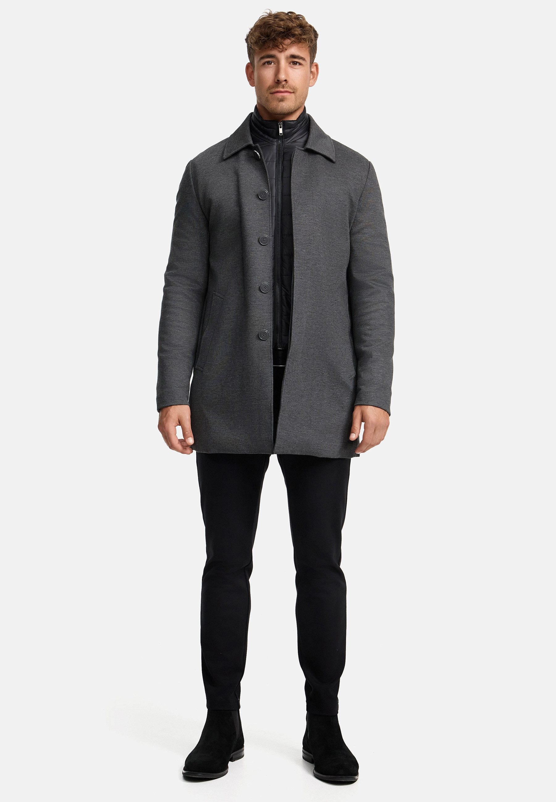 INDICODE Kurzmantel Herren INBenyome Mantel Winter Herrenmantel – Bild 5 von 5