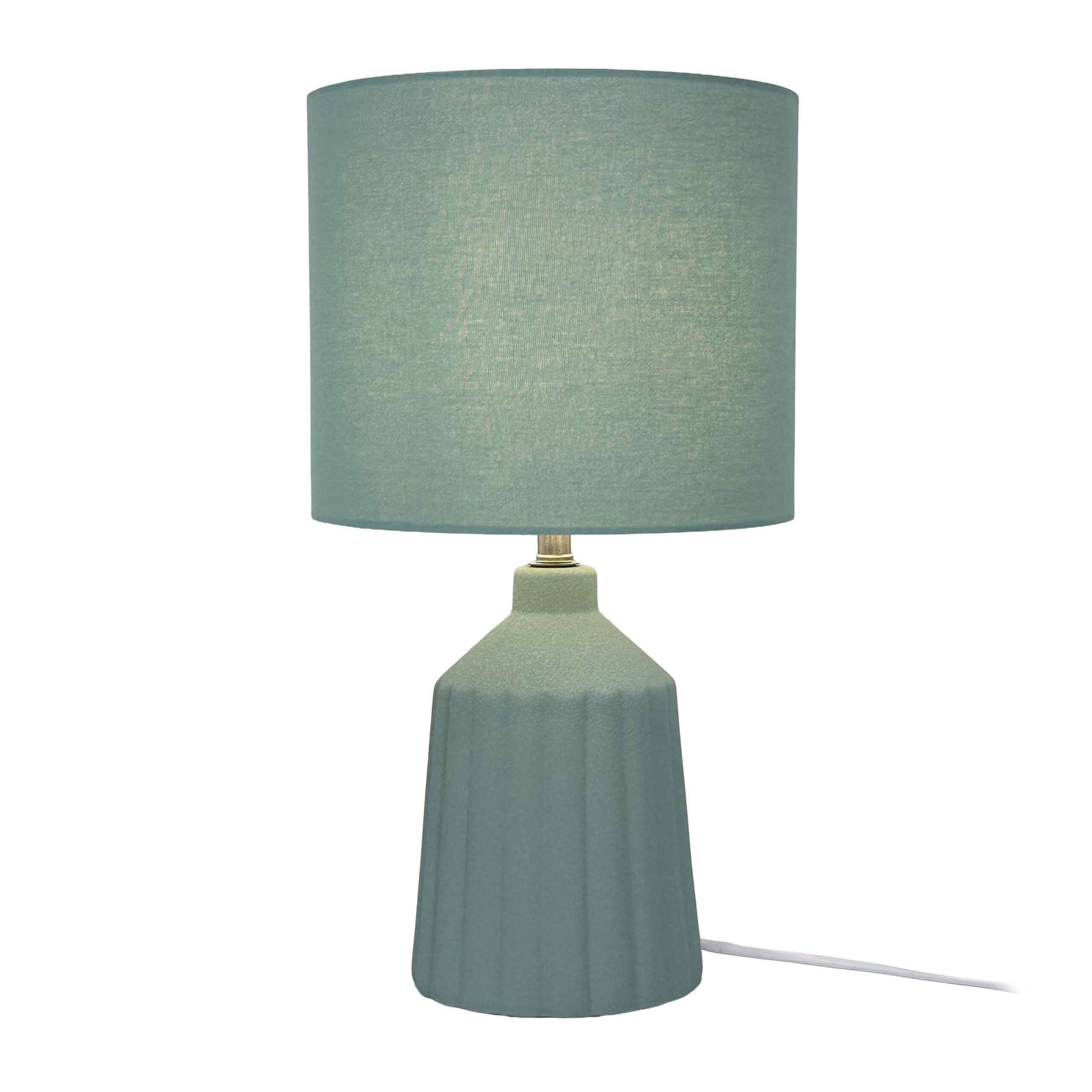 Nachttischlampe Tischlampe mit Keramiksockel