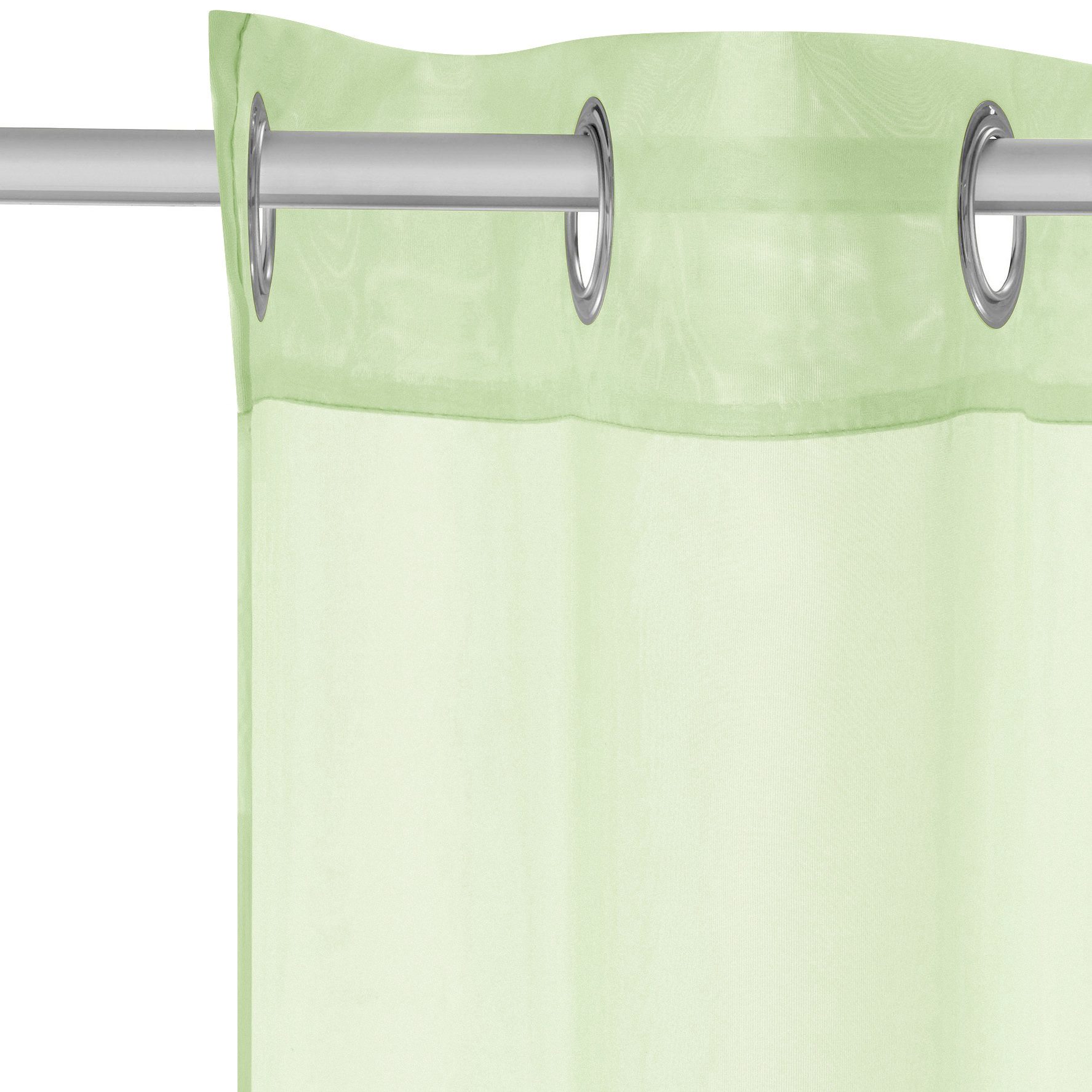OTTO home Gardine XANA (1 St), Ösen, transparent, Voile, Bestseller, einfarbig, 1 bzw. 2er Set, pflegeleicht, Bestseller!