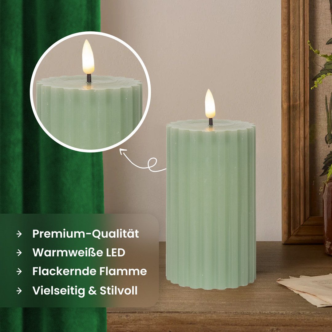 STAR TRADING LED-Kerze Flamme Stripe (1-tlg)