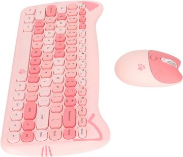 Dpofirs Einzigartige Filmtechnologie Tastatur- und Maus-Set, Innovative Technologie verbesserte Nutzungszeiten, Komfortables Design