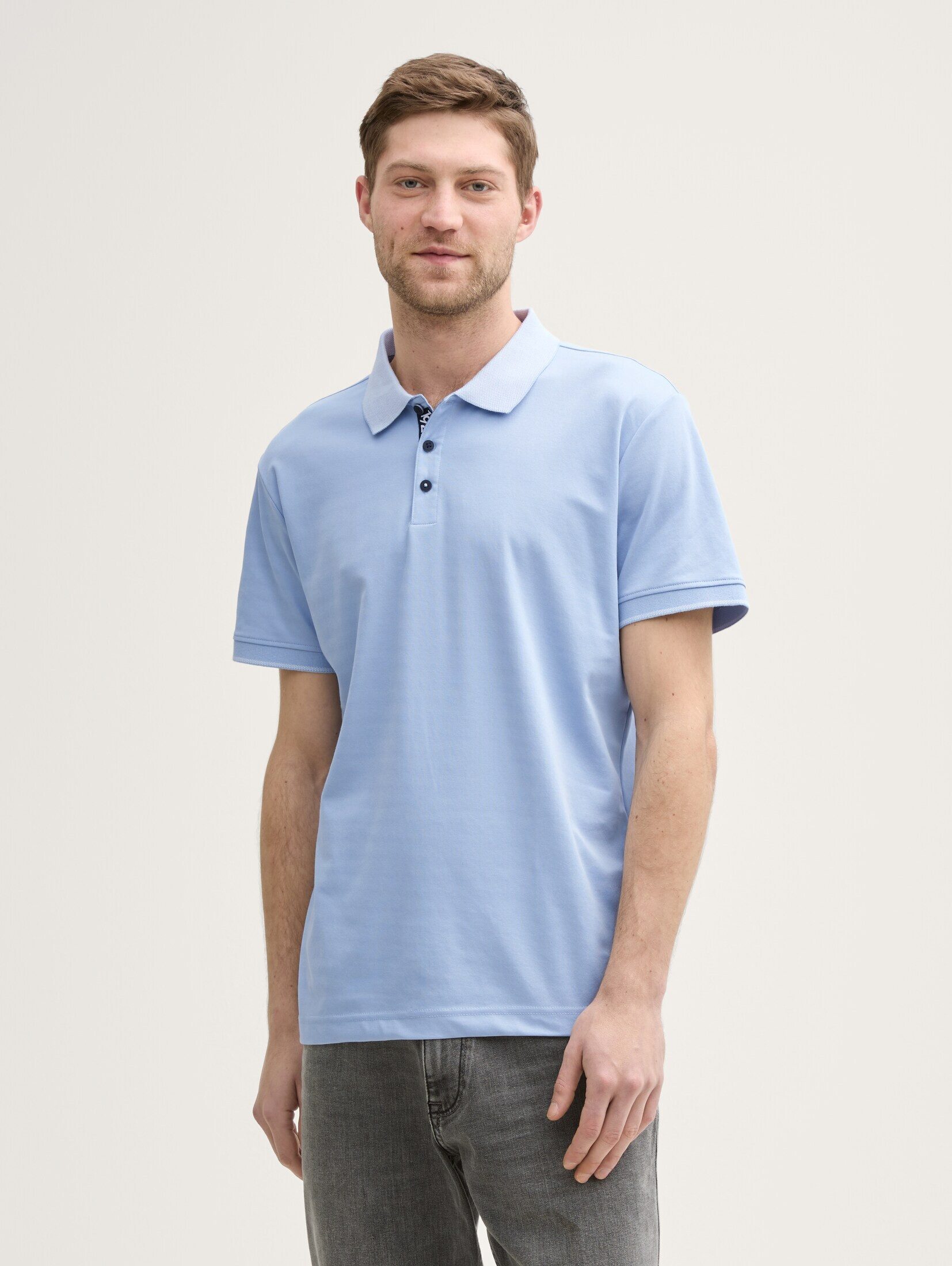 TOM TAILOR Poloshirt Basic Jersey Poloshirt günstig online kaufen