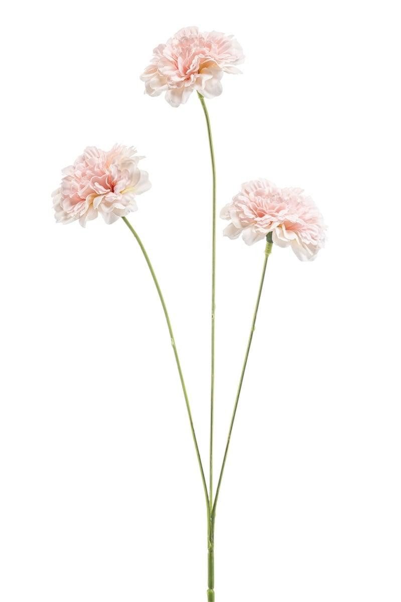 Kunstzweig Deko Zweig Nelke VILJA, zartrosa, 50cm Nelke, artplants, Höhe 50 cm