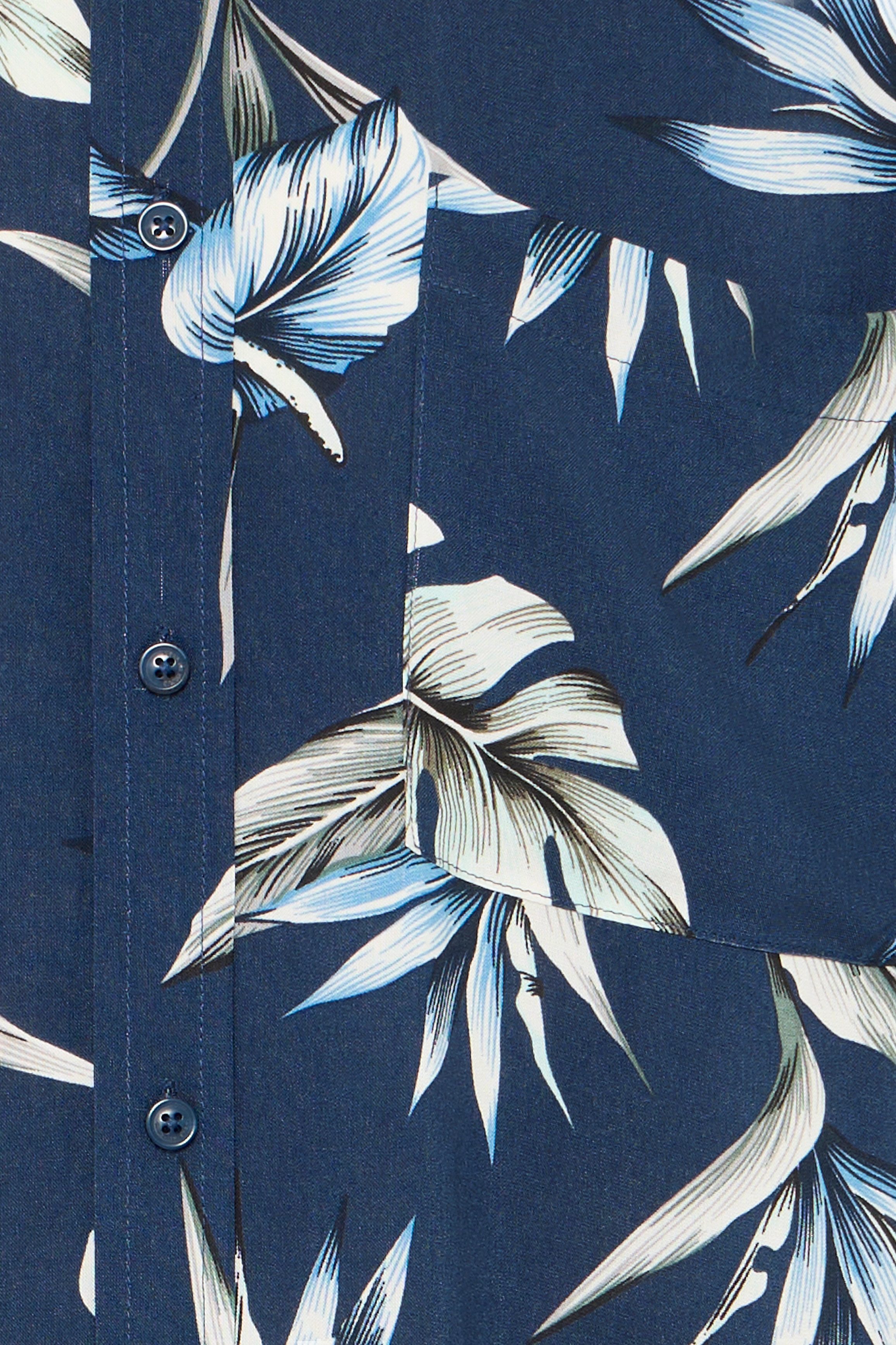 Blend Kurzarmhemd BHAMELO SHIRT PRINT lockere Passform, mit geblümtem Print, aus Viskose