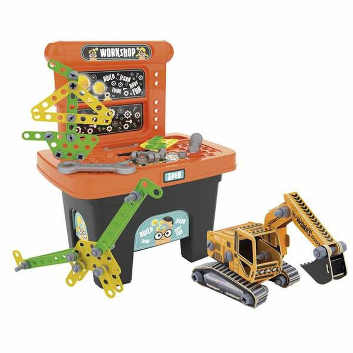 Chicos Spielwerkbank Werkzeugkasten für Kinder Chicos Briccos Workshop 45 x 30 x 58 cm