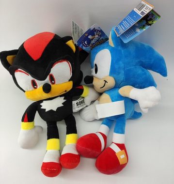 Sonic SEGA Kuscheltier Sonic The Hedgehog schwarz SEGA Sonic Plüschtier 30cm Kuscheltier (1-St), Super weicher Plüsch Stofftier Kuscheltier für Kinder zum spielen