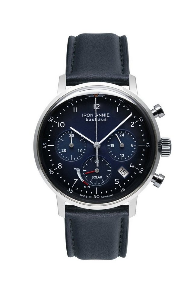 IRON ANNIE Chronograph Bauhaus, Band aus recyceltem PET, 5086-3_n, Sehr  schöne Armbanduhr zum günstigen Preis Solaruhr