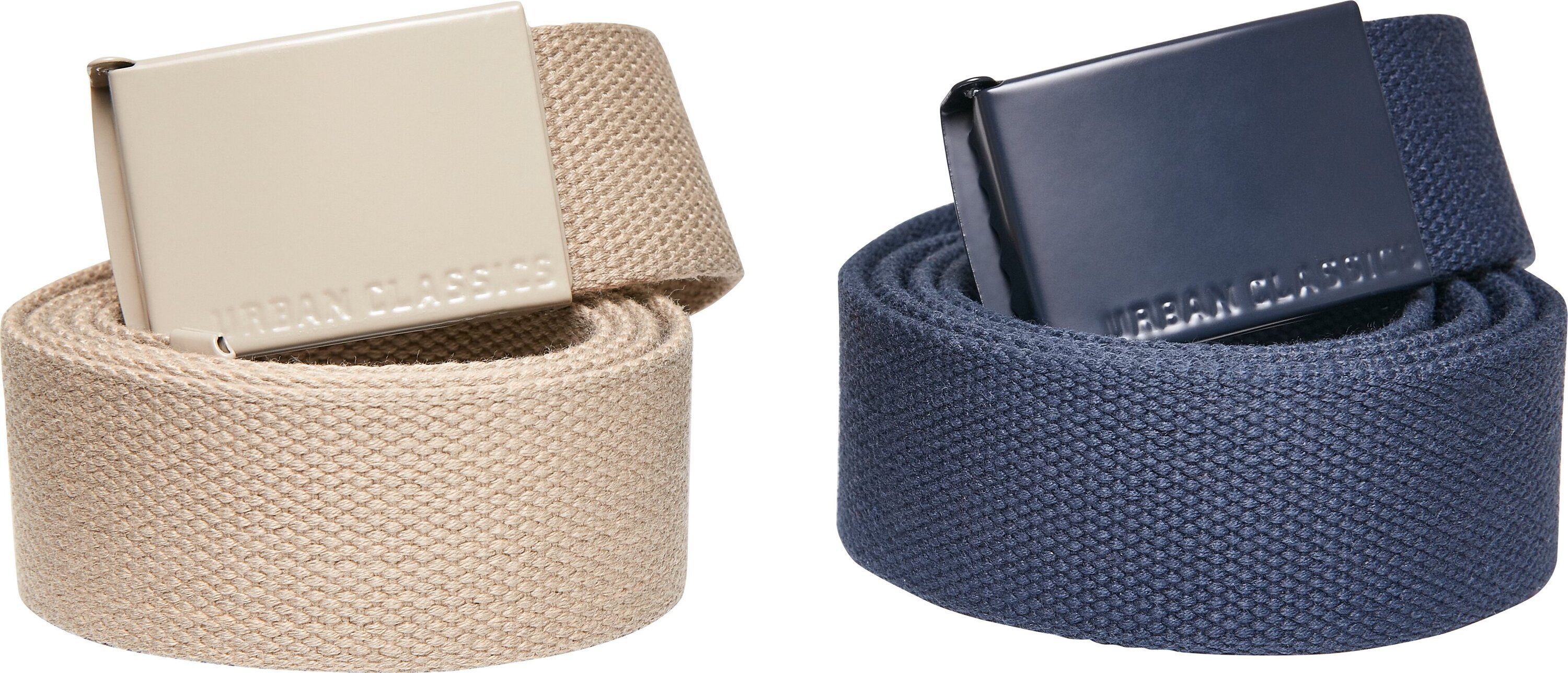 CLASSICS Canvas Colored Buckle Belt 2-Pack URBAN sand/navy Hüftgürtel Accessoires