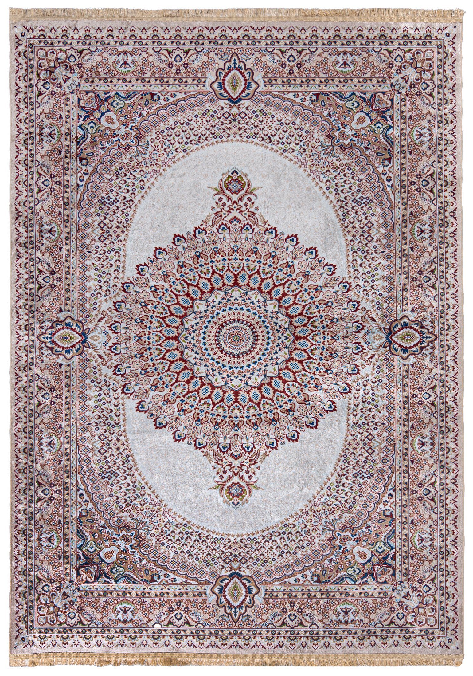 Orientteppich Orientalisch Vintage Teppich Creme Orient Waschbar 42410 Kurflor, in 150 Höhe 5 / cm, 80 Rutschfest Traditioneller mm, x Teppich, Mazovia, Waschmaschine, Beige