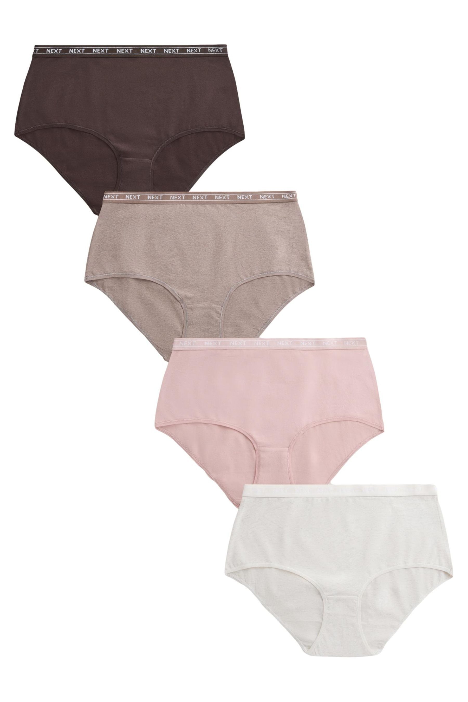 Midislip Midi-Slips mit Logo und Baumwollanteil im 4er-Pack