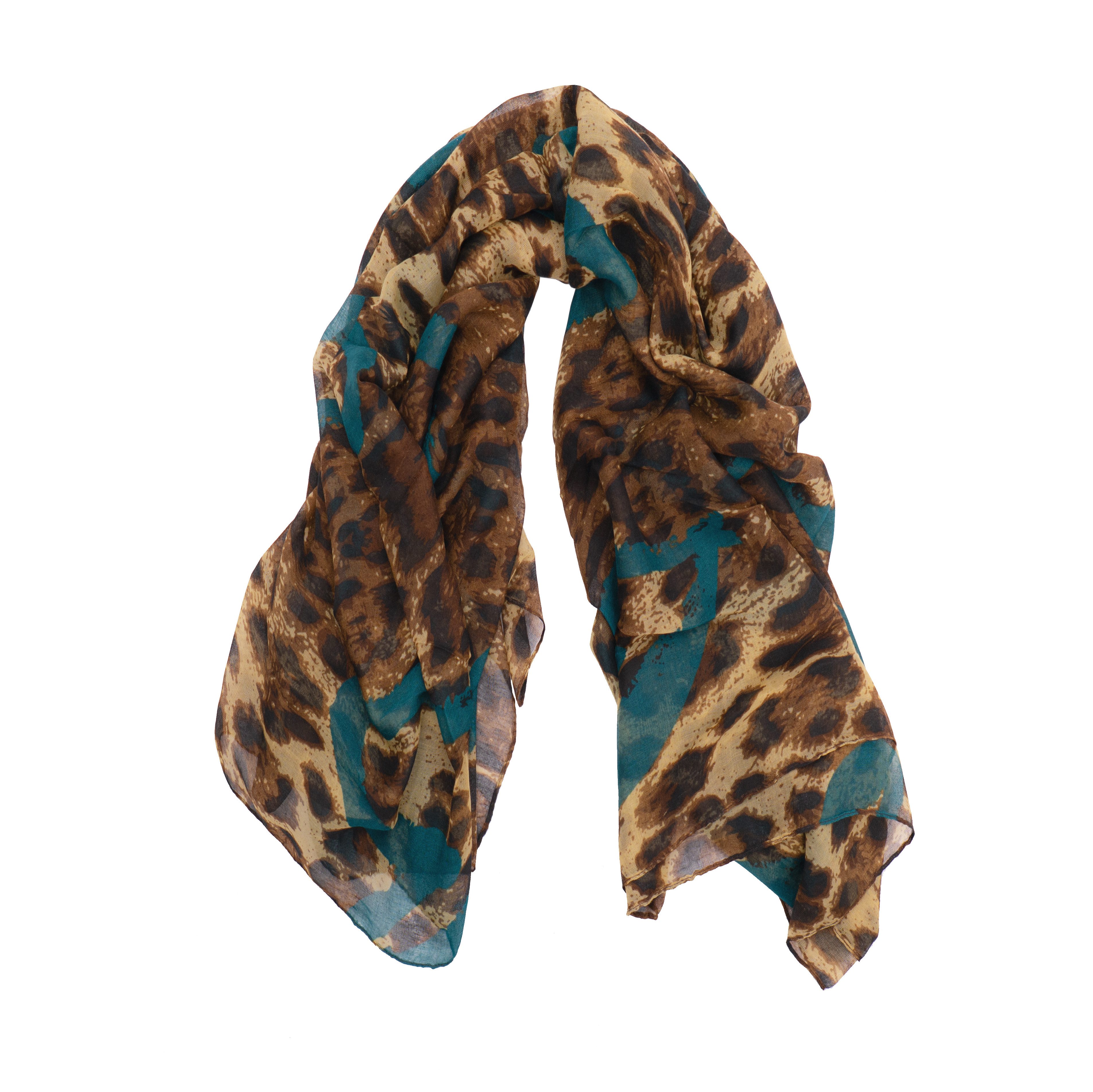 Passioni Schal mit abstraktem Leoparden-muster