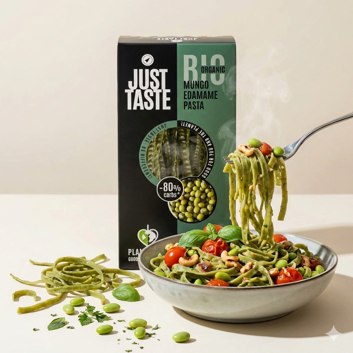 JUST Nudeln Just Taste Bio Mungo-Edamame Pasta