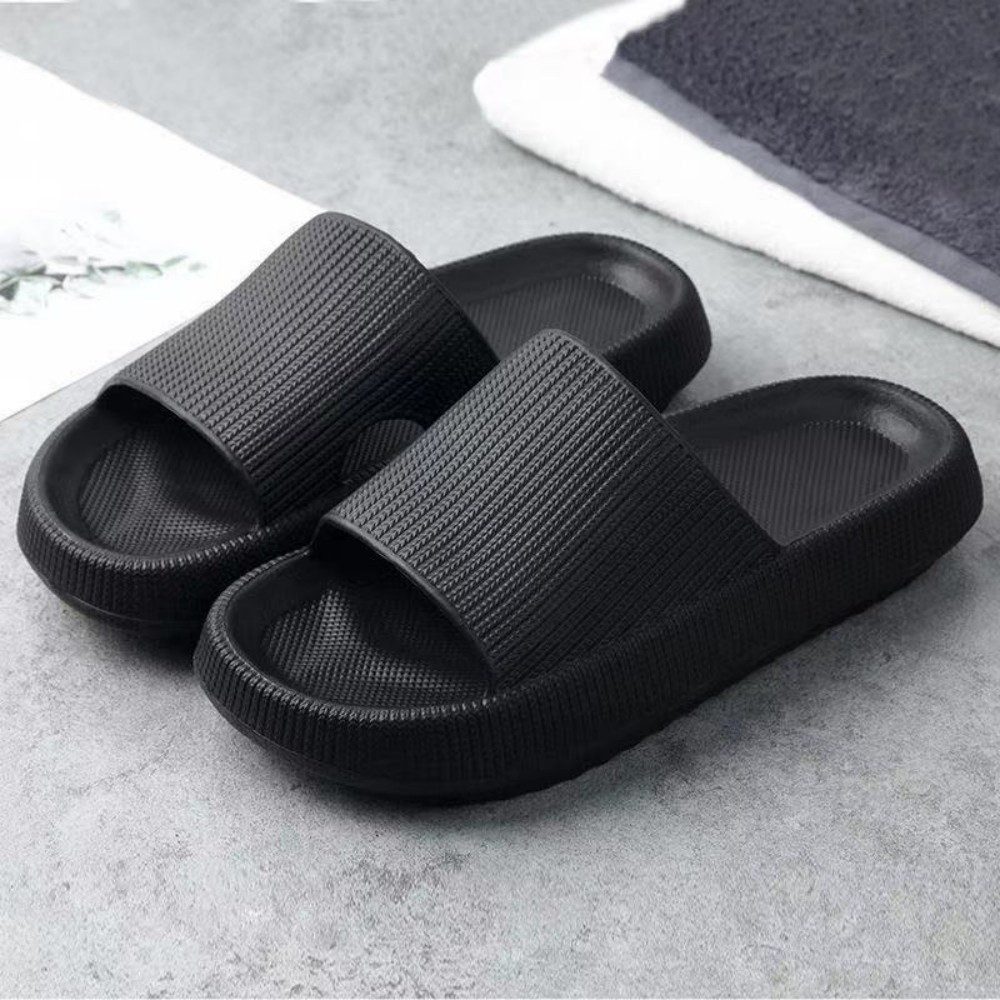 HUSK'SWARE Unisex Badeschlappen Damen Herren Badepantolette (Unisex Badeschlappen - Rutschfest & leicht fur Sommer und Bad) Rutschfeste Sohle Bequemes FuBbett Vielseitig einsetzbar