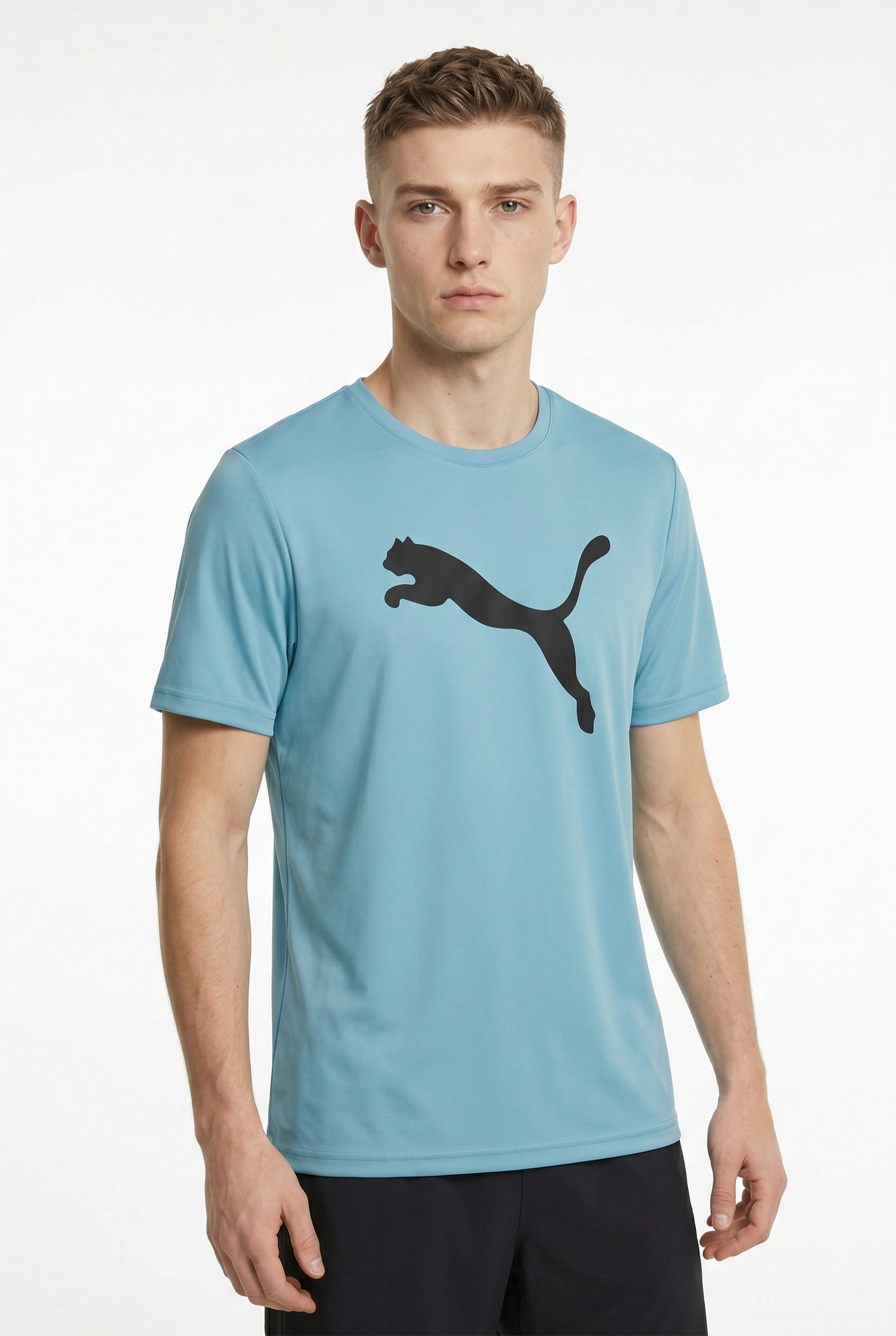 PUMA Trainingsshirt M TAD ESSENTIALS SOLID CAT TEE (CF BIG CAT) Kurzarm, für Sportmode, mit Rundhalsausschnitt