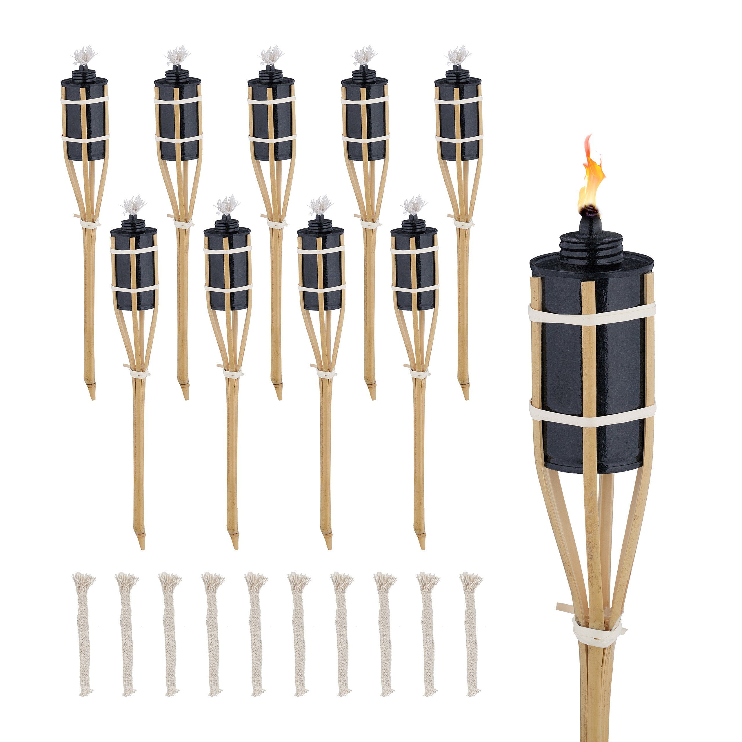 Gartenfackel 40cm 10er Set