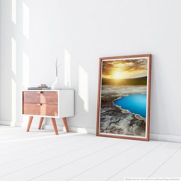 Sinus Art Poster 90x60cm Poster Thermalquelle Blahver bei Hveravellir Island