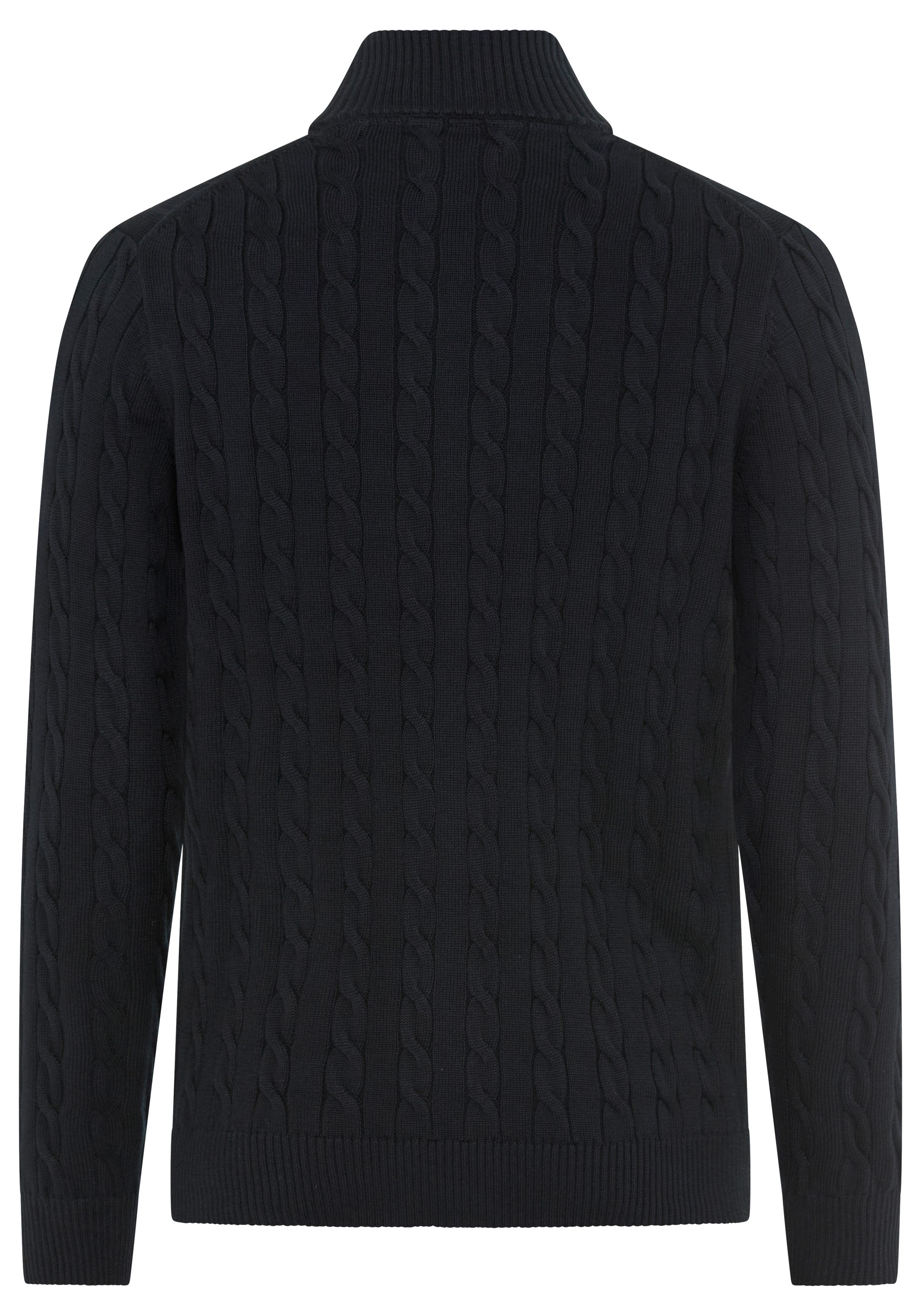 Gant Strickjacke COTTON CABLE ZIPPED CARDIGAN mit Stehkragen, regular fit, günstig online kaufen