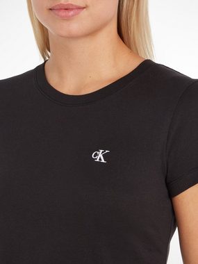 Calvin Klein Jeans T-Shirt CK EMBROIDERY SLIM TEE mit gesticktem CK Logo auf der Brust