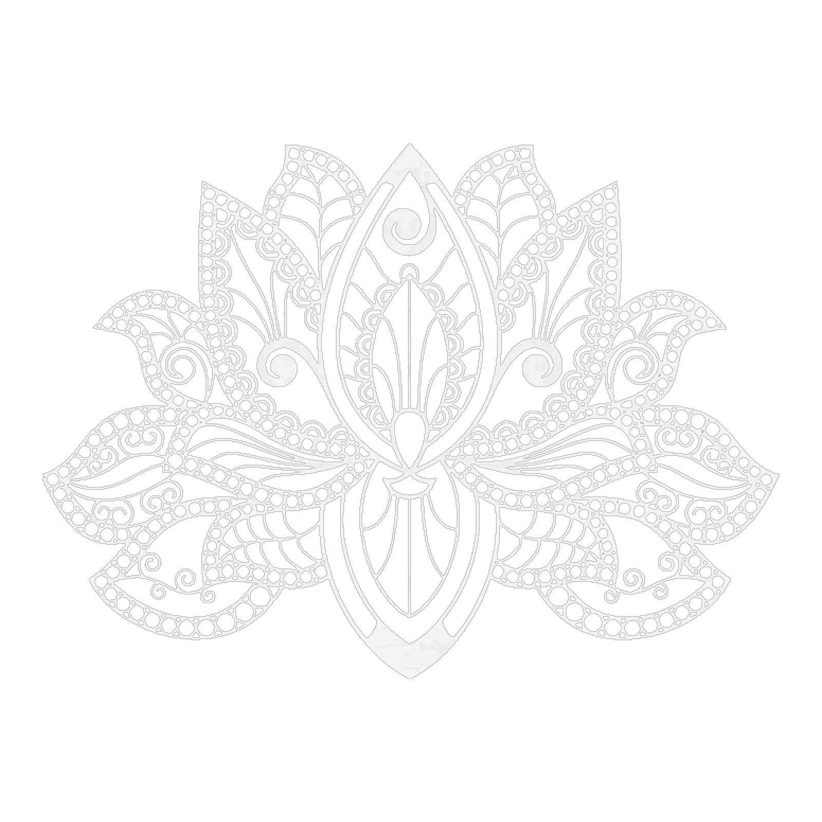 Jumpeak Wanddekoobjekt Klassische Lotus Metall Kunst Wanddekoration, Schichtungseffekt, Lotus, Modern, Metall, maschinell gefertigt