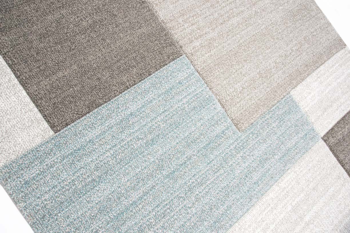 TeppichHome24 Teppich Designer Teppich mit Karo Muster Pastellfarben Blau C günstig online kaufen