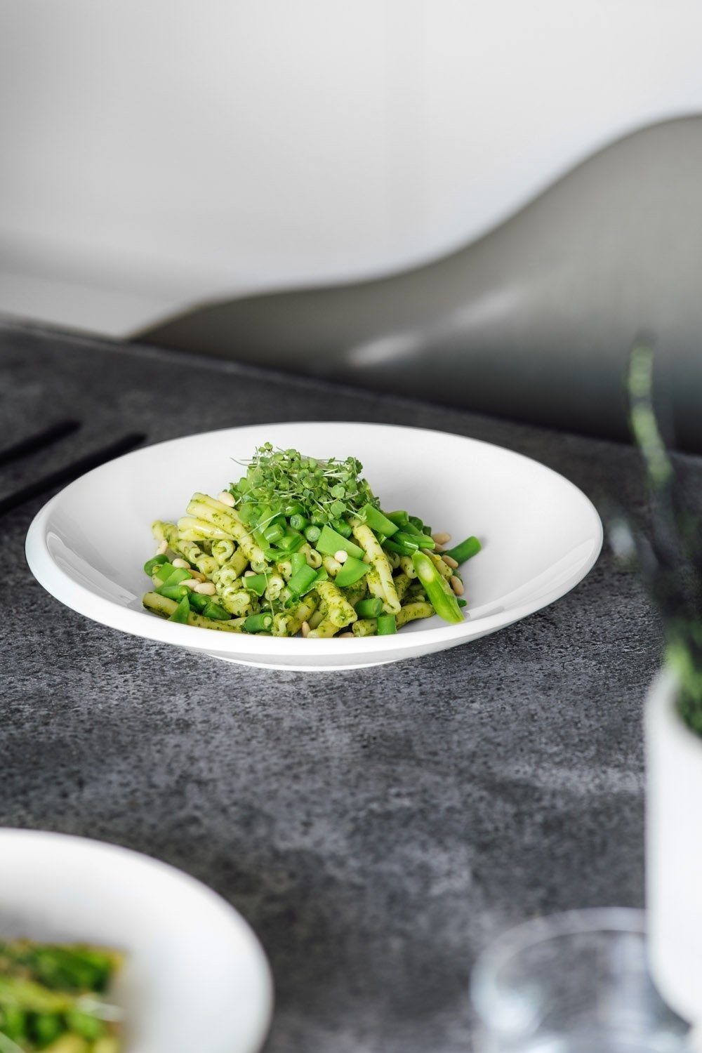 Villeroy & Boch Schale NEWMOON, Ø 29 cm, Weiß, Made in Germany, Porzellan, (1-tlg), Spülmaschinenfest, Mikrowellengeeignet