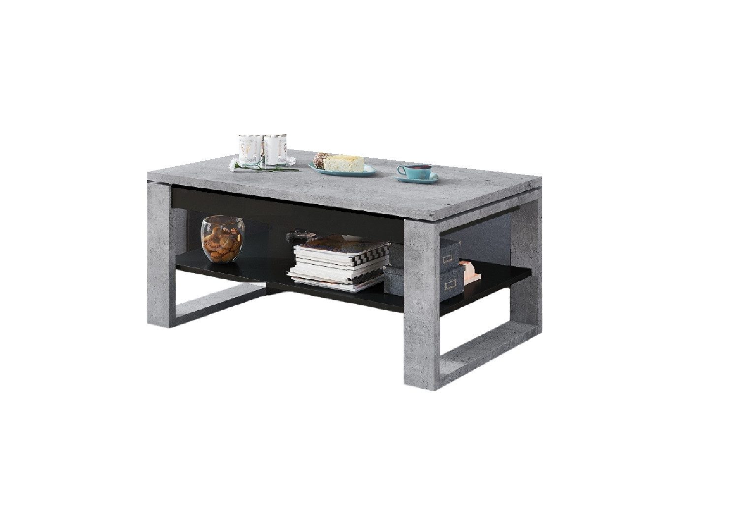 designimpex Couchtisch Design Multifunktionstisch Nuo Arbeitstisch günstig online kaufen