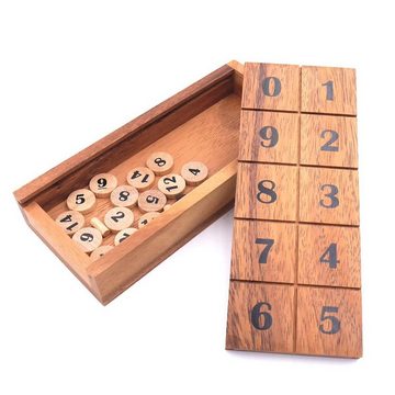ROMBOL Denkspiele Spiel, Brettspiel 15 - taktisches Zähl- und Rechenspiel für Kinder und Erwachsene, Holzspiel