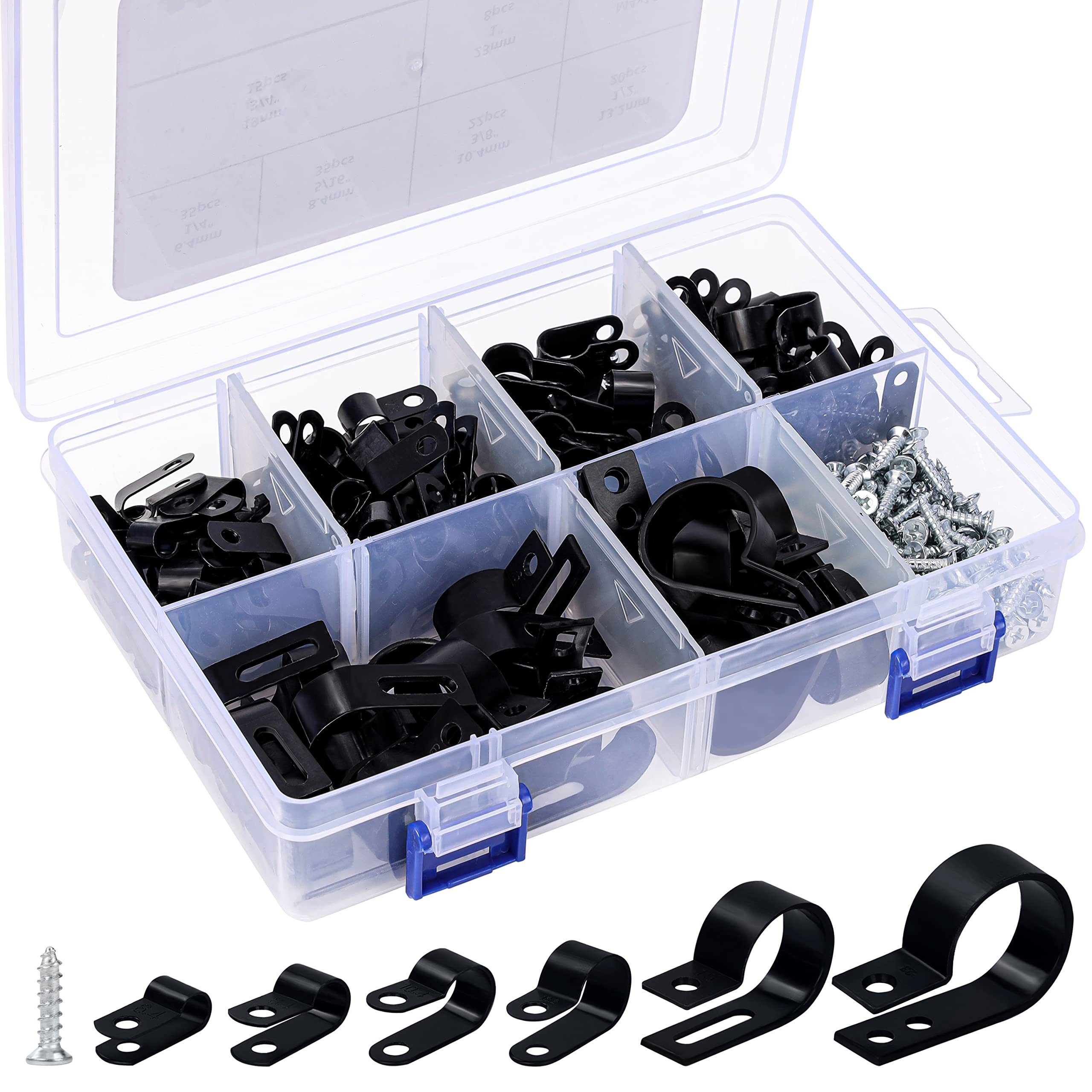 Schrauben- und Dübel-Set 271 Nylon R-Typ Kabelschellen Sortiment