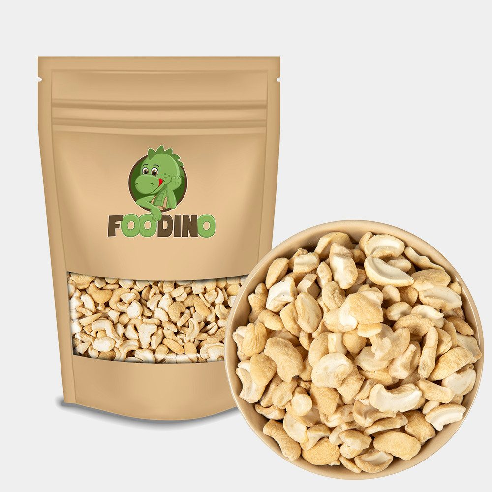 Foodino Nüsse Cashewkerne Bruch naturbelassen, 1 x, Große Stücke