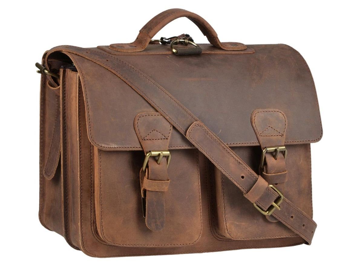 Ruitertassen Aktentasche »Classic Satchel«, 38 cm Lehrertasche mit 2  Fächern, auch als Rucksack zu tragen, dickes rustikales Leder online kaufen  | OTTO