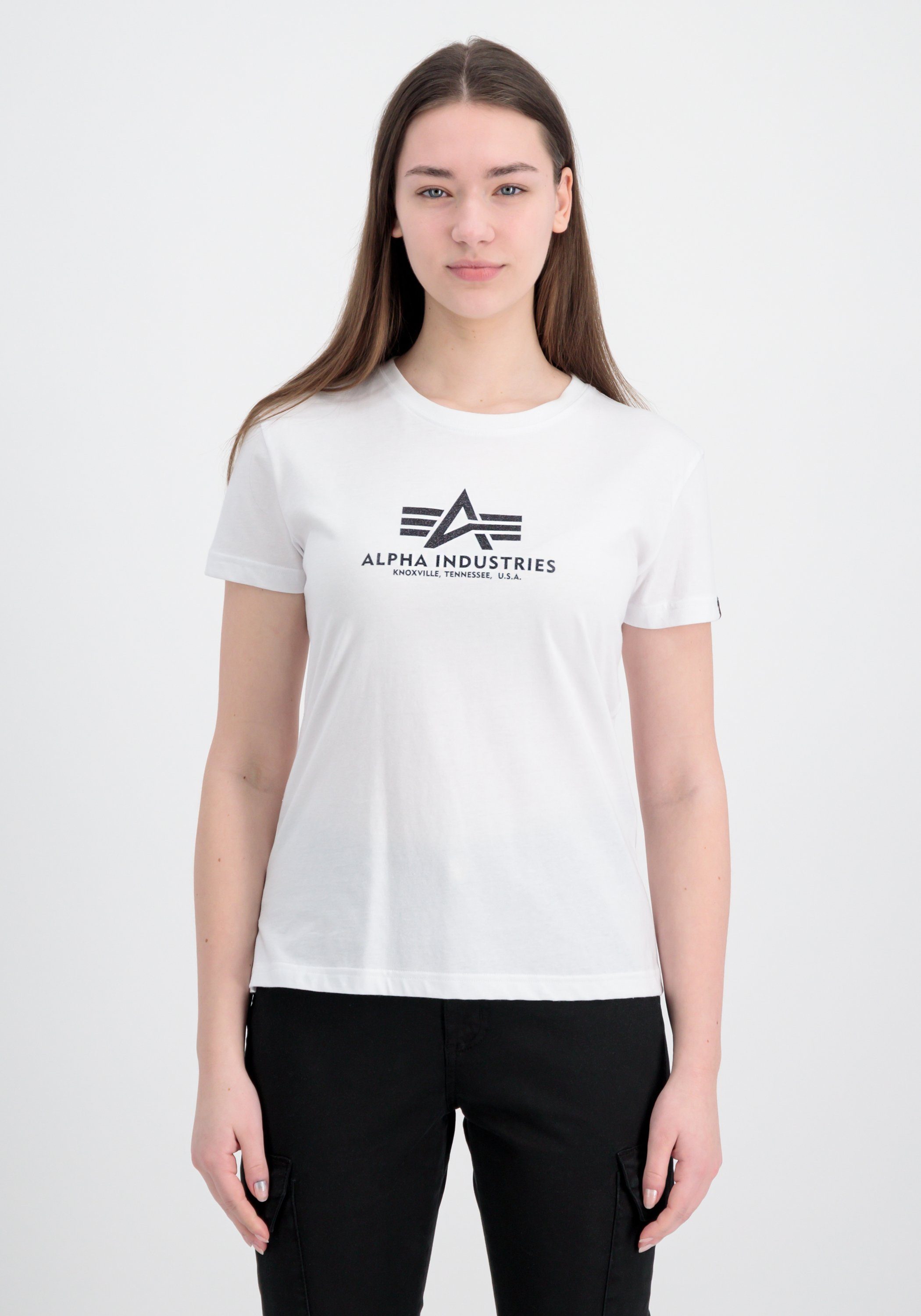 Alpha Industries T-Shirt "New Basic T-Shirt BL Glitter W" günstig online kaufen